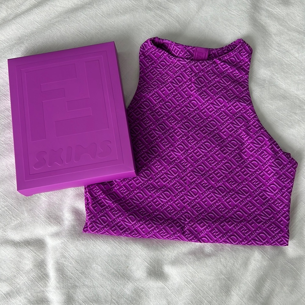 Fendi x Skims high-neck bodysuit. Size S.